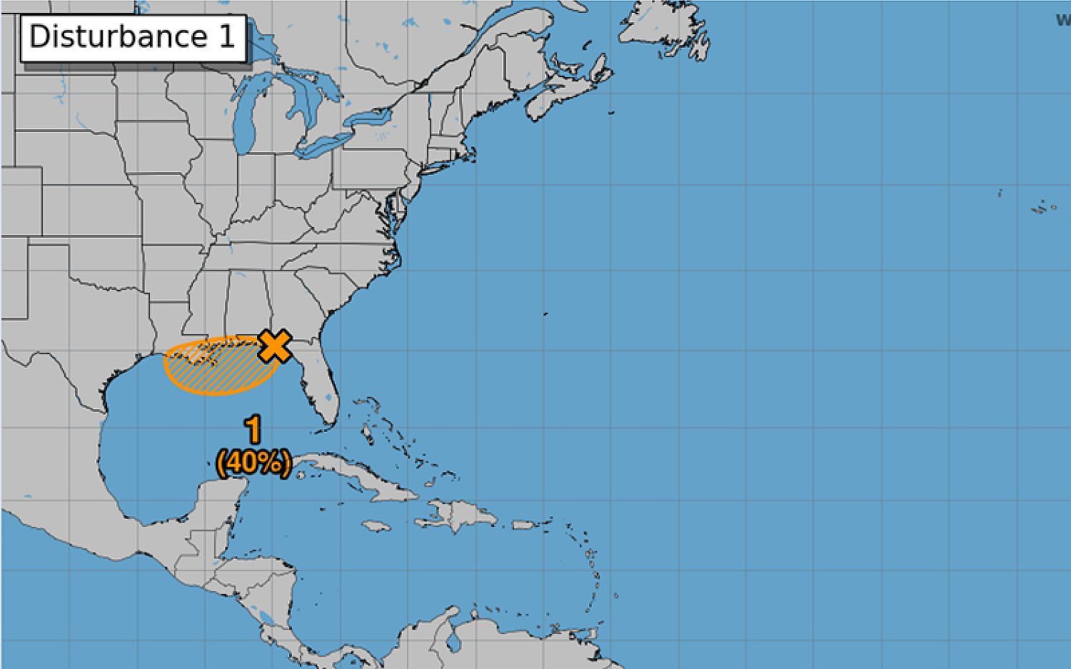 Gulf states brace for heavy rains, possible tropical storm