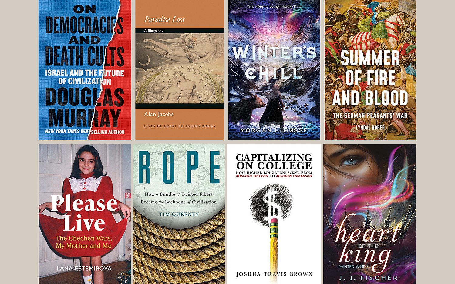 Wars and rumors of wars: eight books