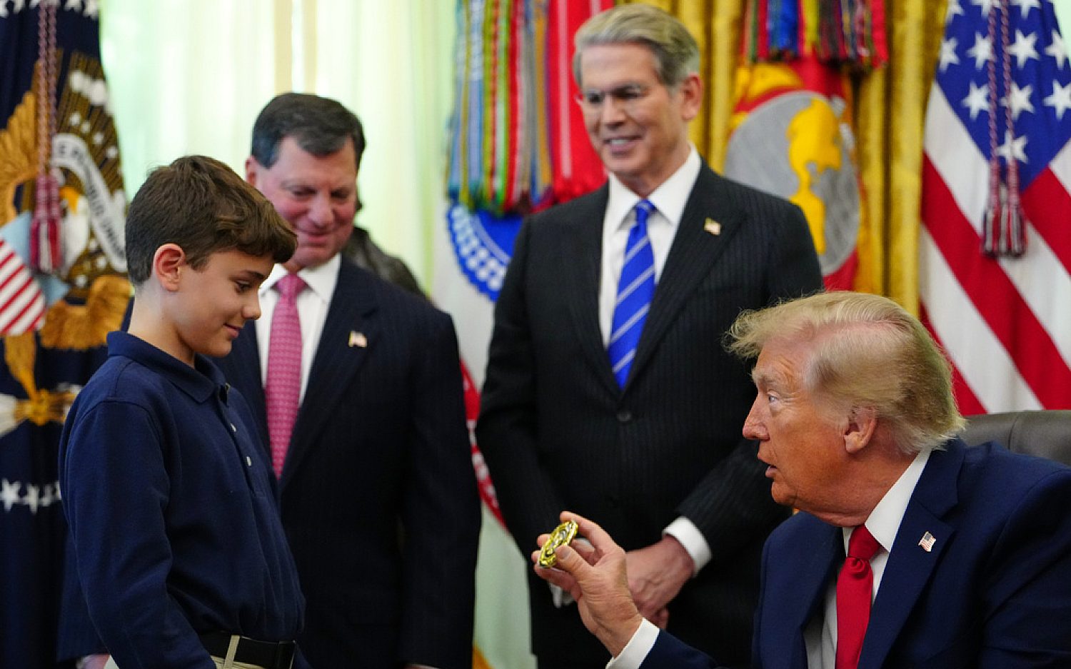 President says every eligible child now enrolled in a Trump Account