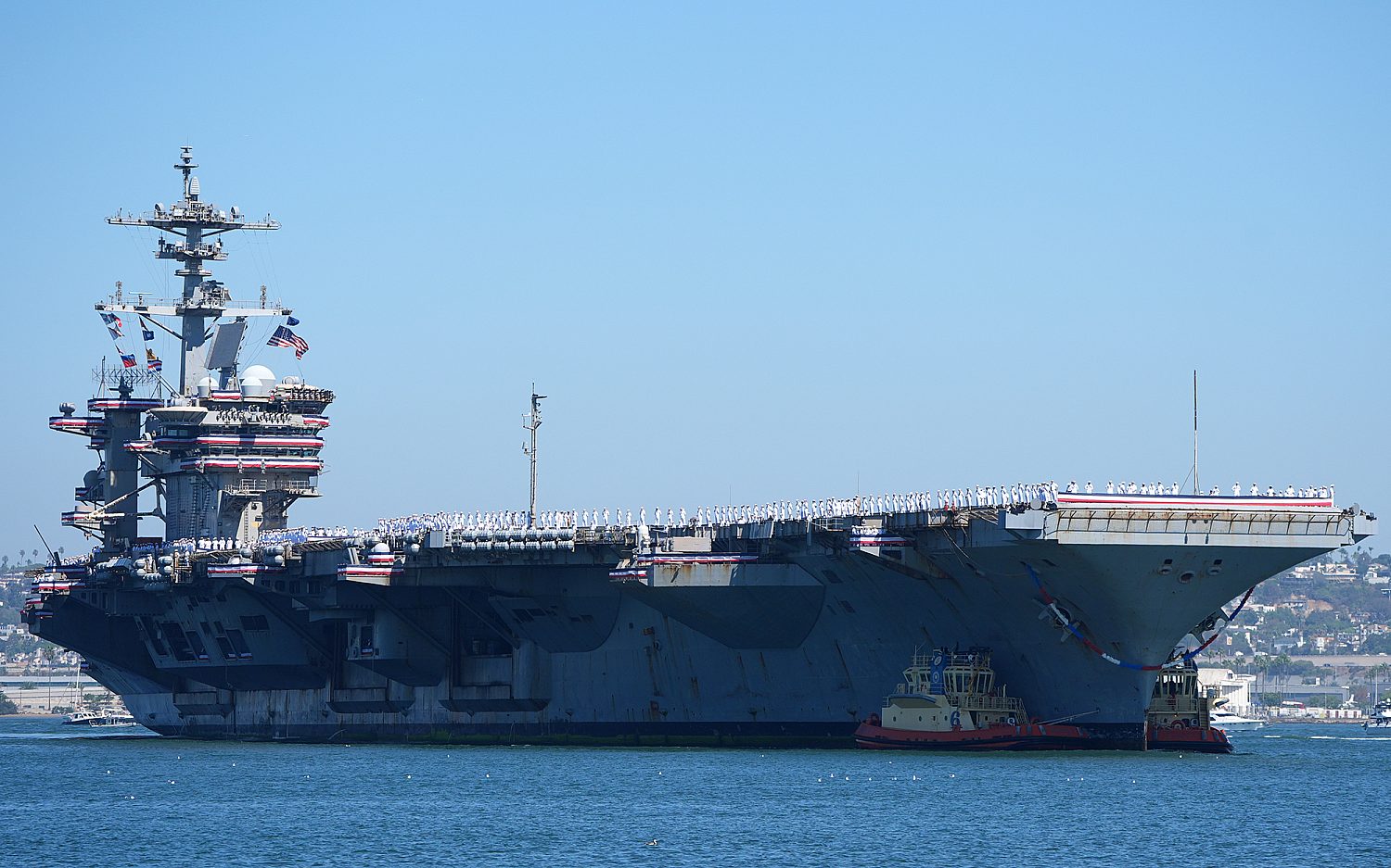 USS <em>Abraham Lincoln</em> docks, ending historic deployment