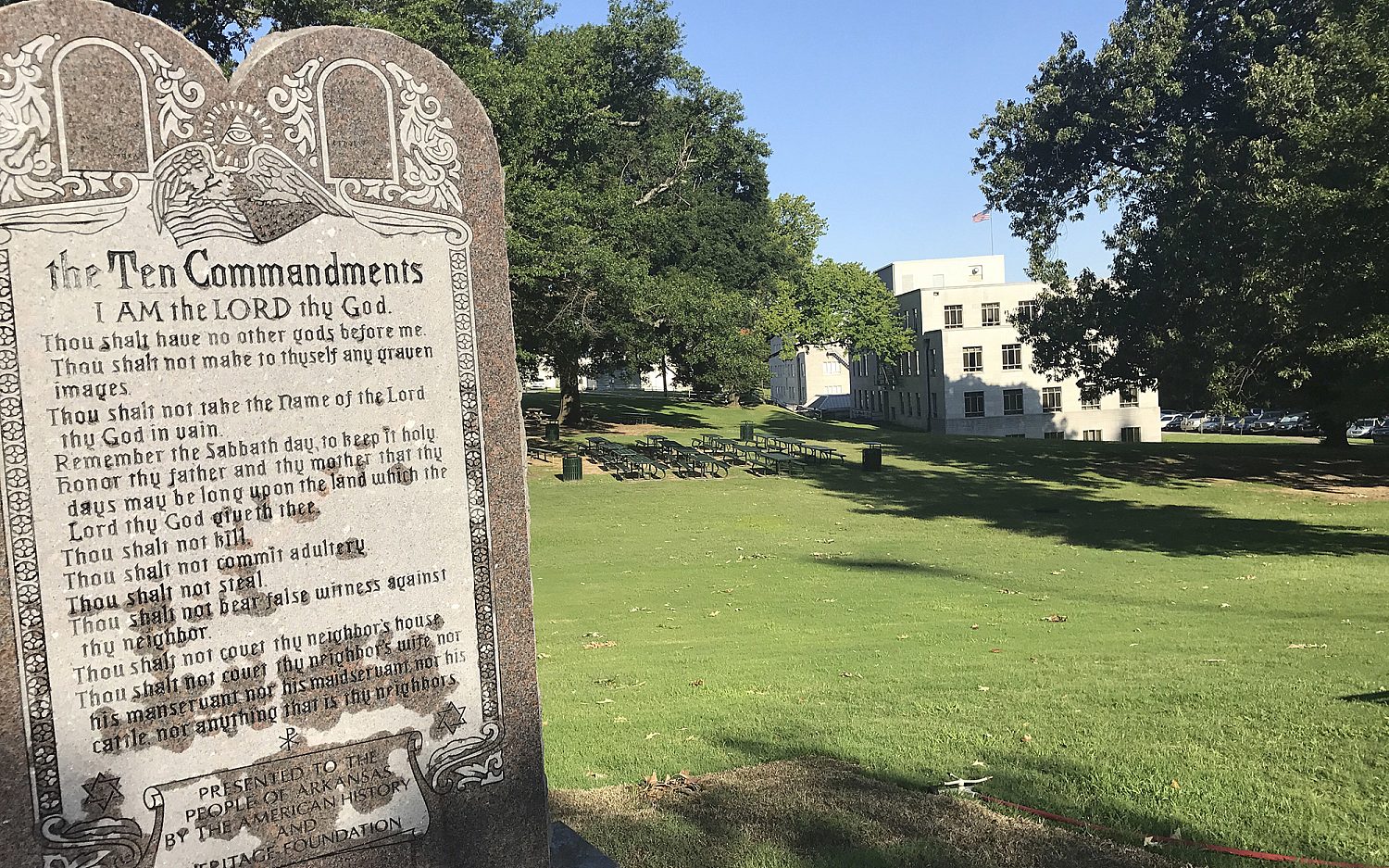 Federal judge stops enforcement of Arkansas Ten Commandments law