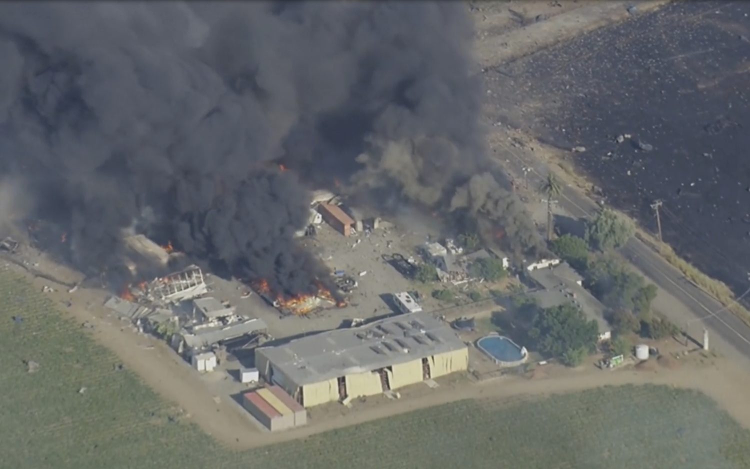 Seven missing after California fireworks warehouse explosion
