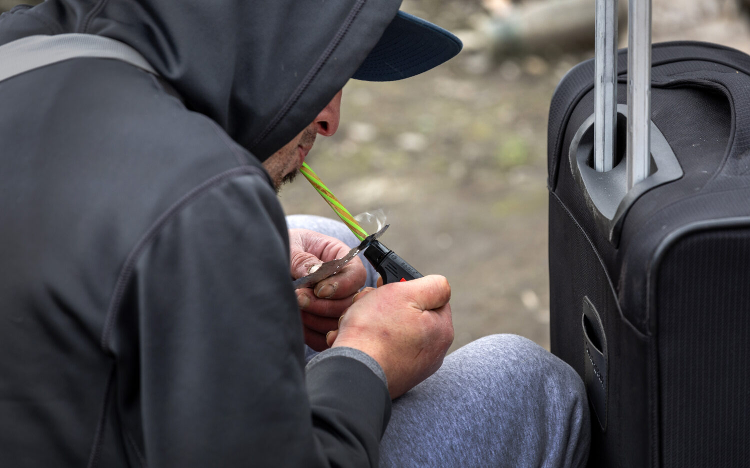 Fentanyl users choosing to smoke the drug
