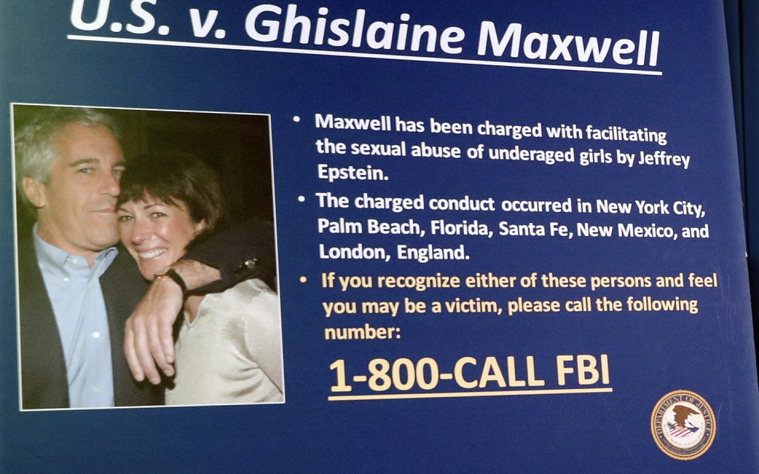 Trump had no role in Epstein crimes, Maxwell told investigators