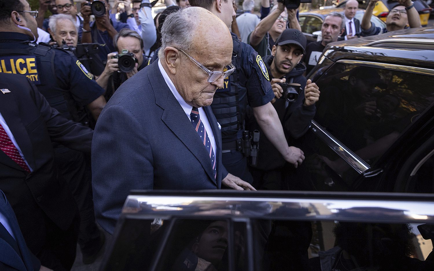 Rudy Giuliani hospitalized after weekend car crash