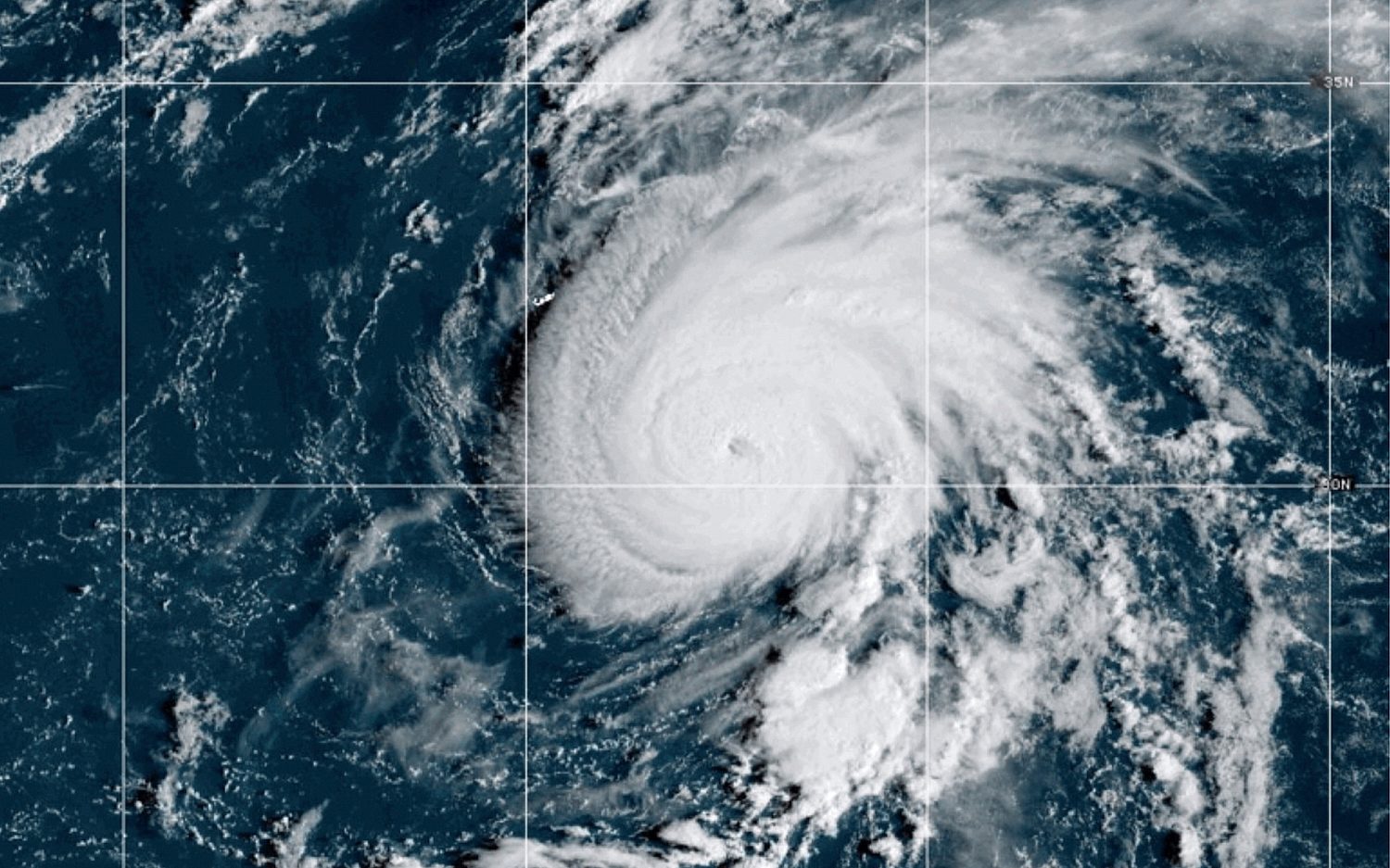 Gabrielle grows into major Category 3 hurricane