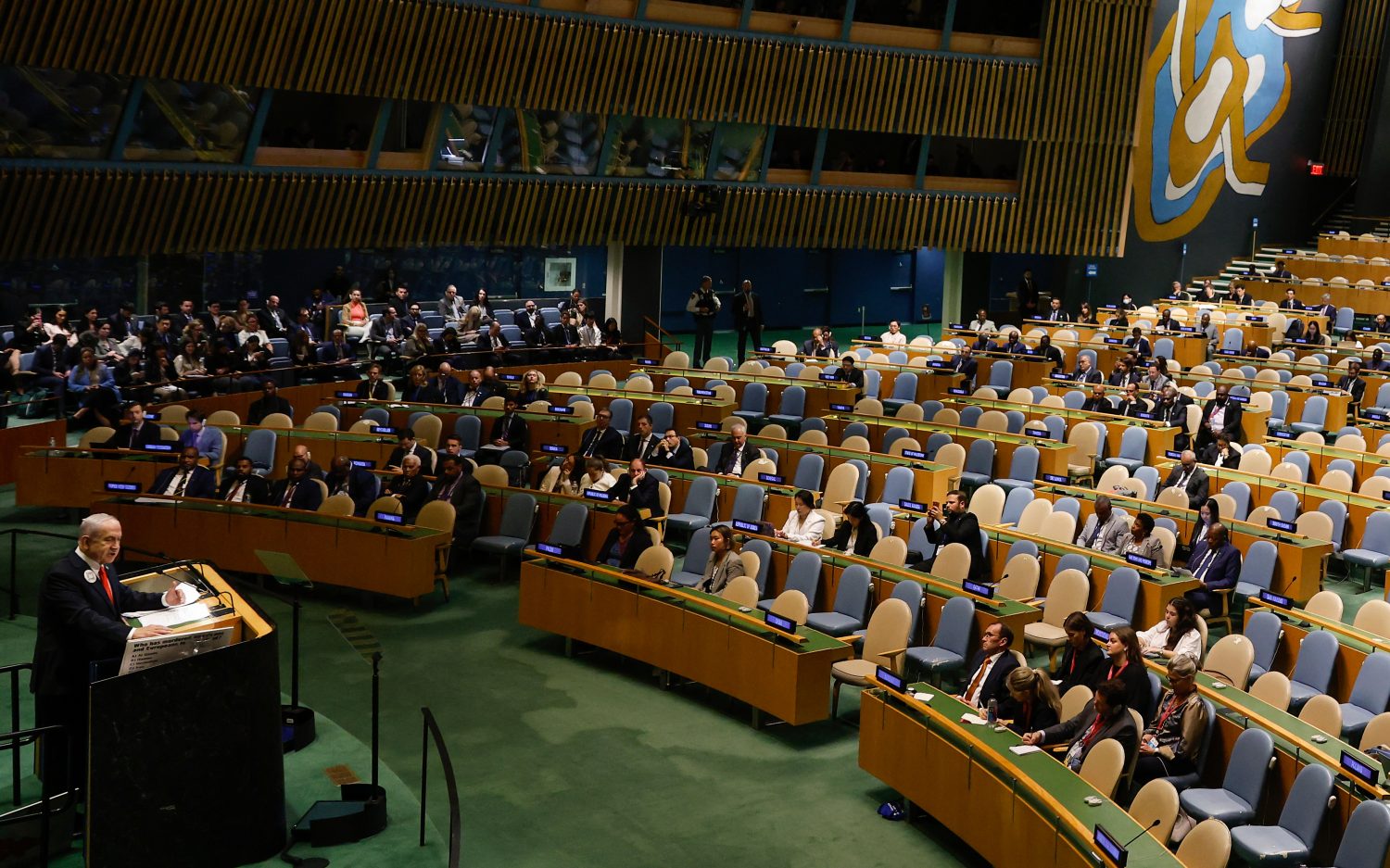 Israel won’t allow Palestinian state, Netanyahu tells UN