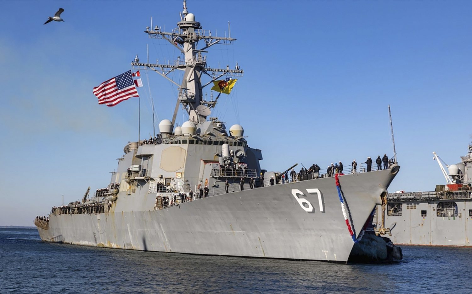 Virginia naval base quiet about partial lockdown overnight