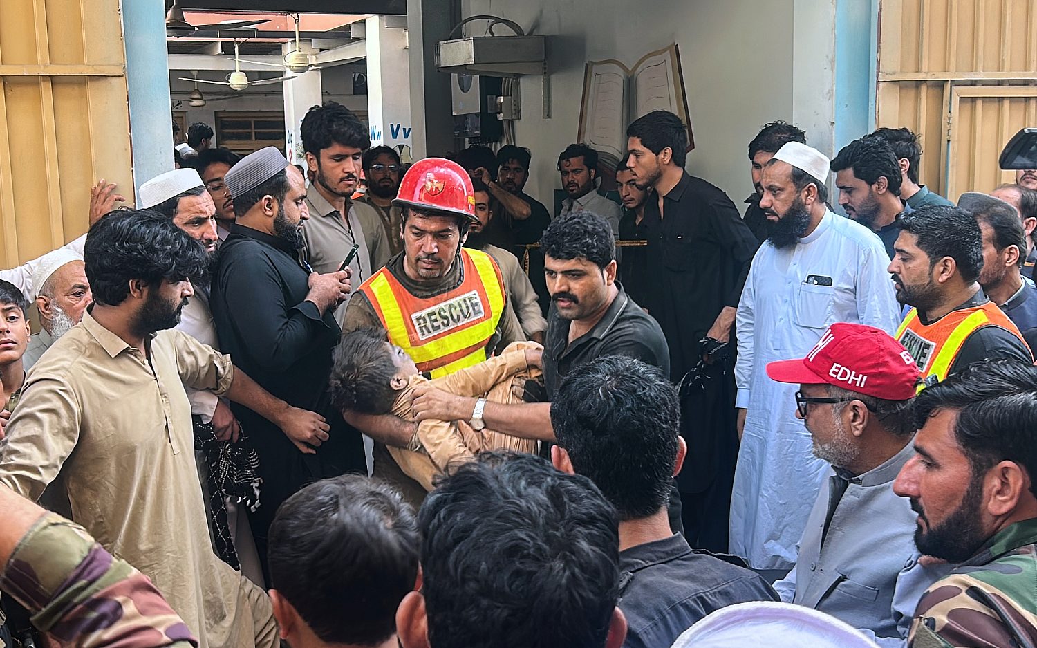 Pakistani school roof collapse kills dozens of children