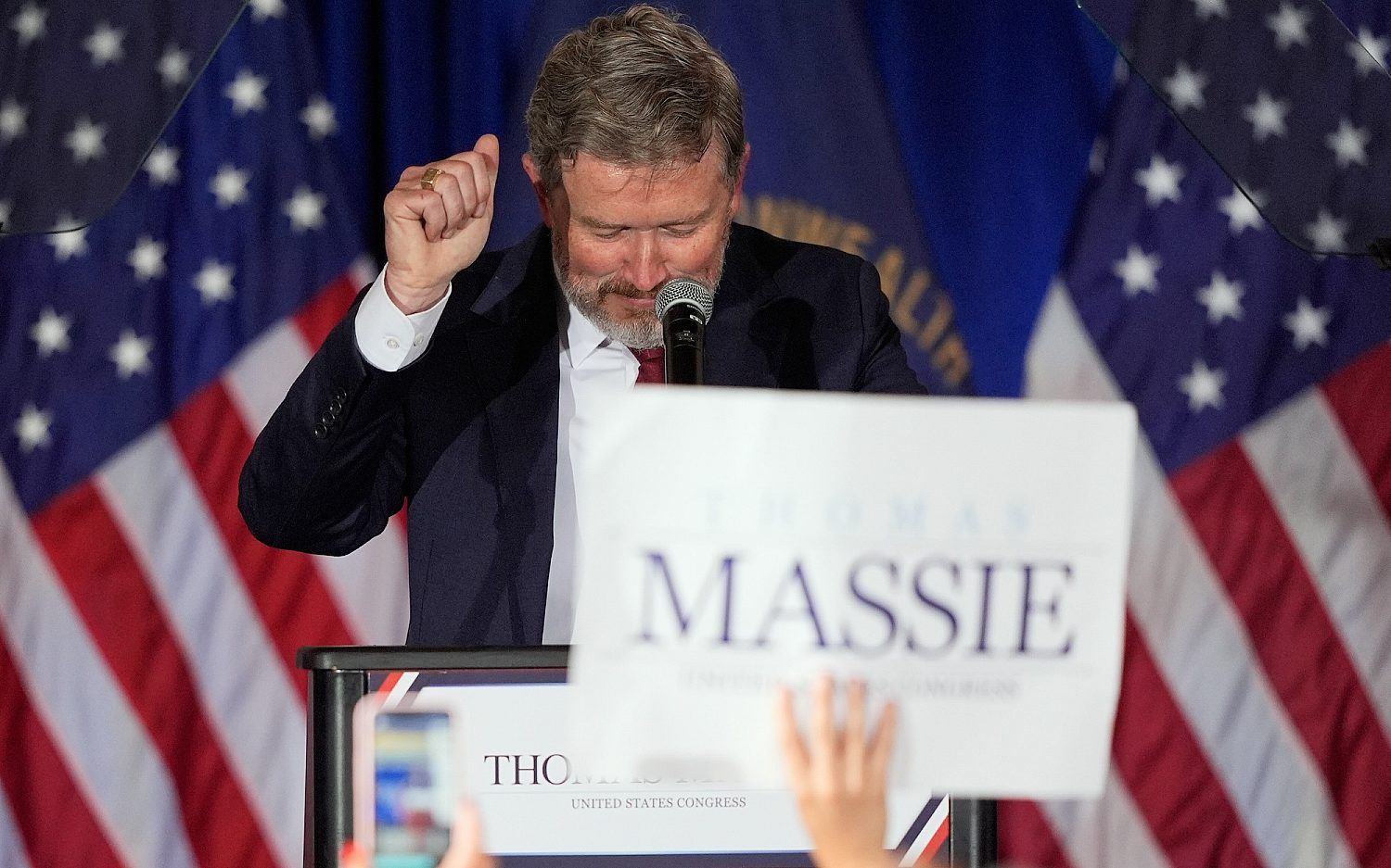 In Kentucky primary, U.S. Rep. Massie falls to Trump-backed Gallrein