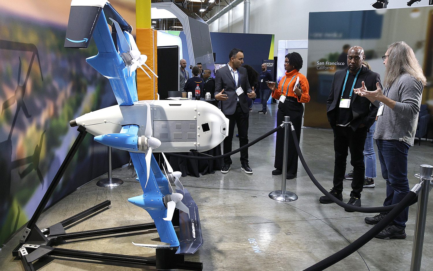 Feds investigate crash of Amazon drones, construction crane