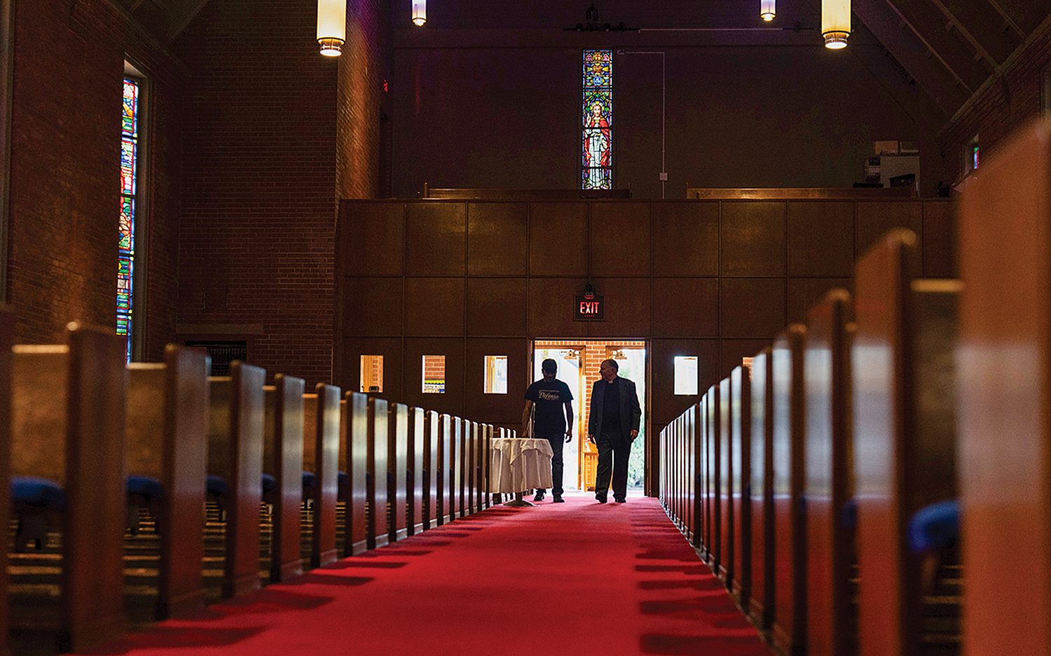 Detained at church