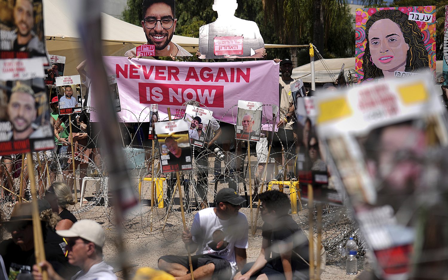 Videos of emaciated hostages spark new calls for release