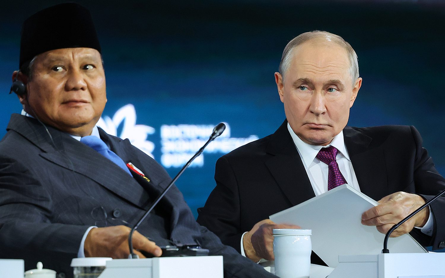 Putin teases Ukraine peace deal during summit address