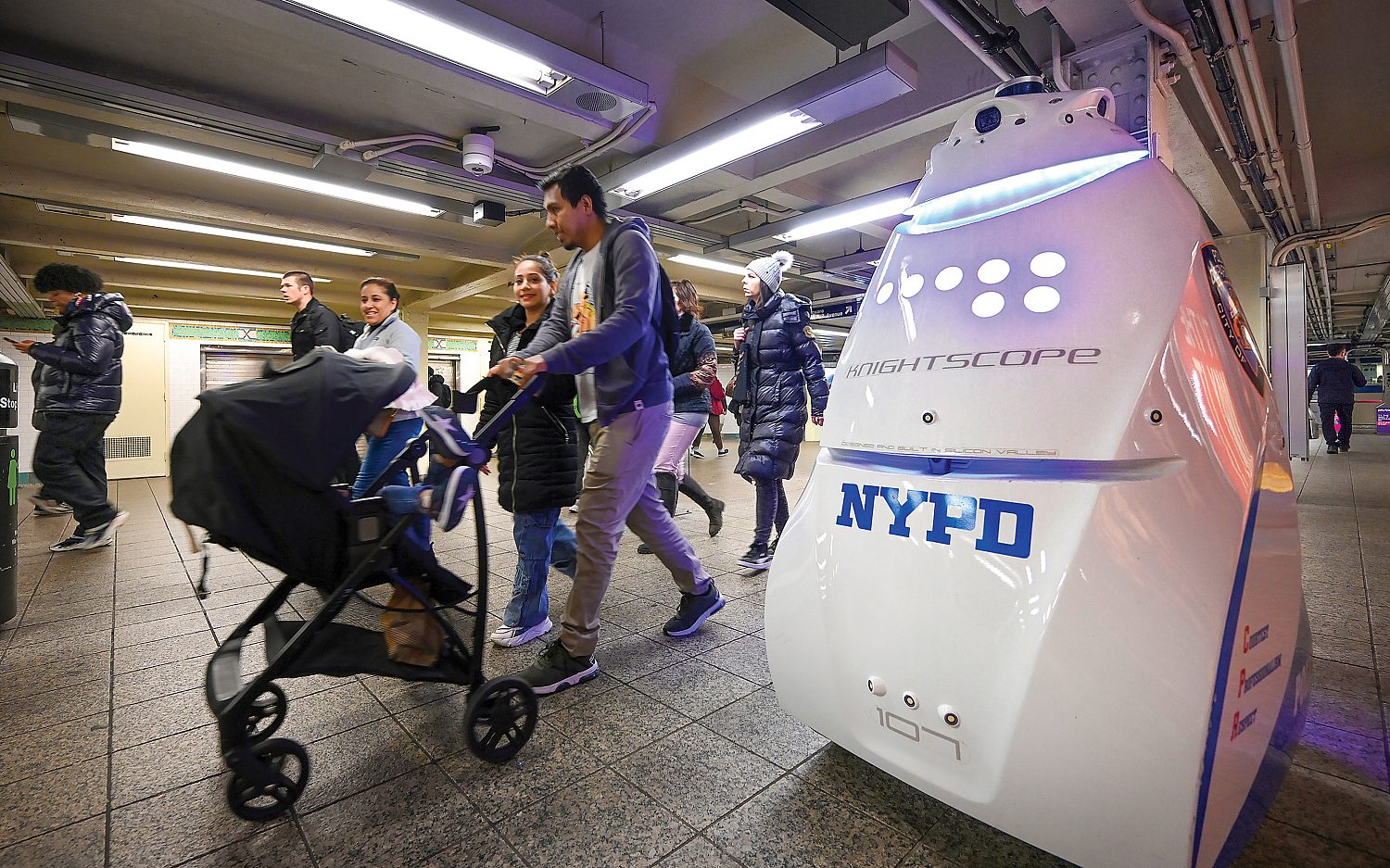Policing robots make the rounds