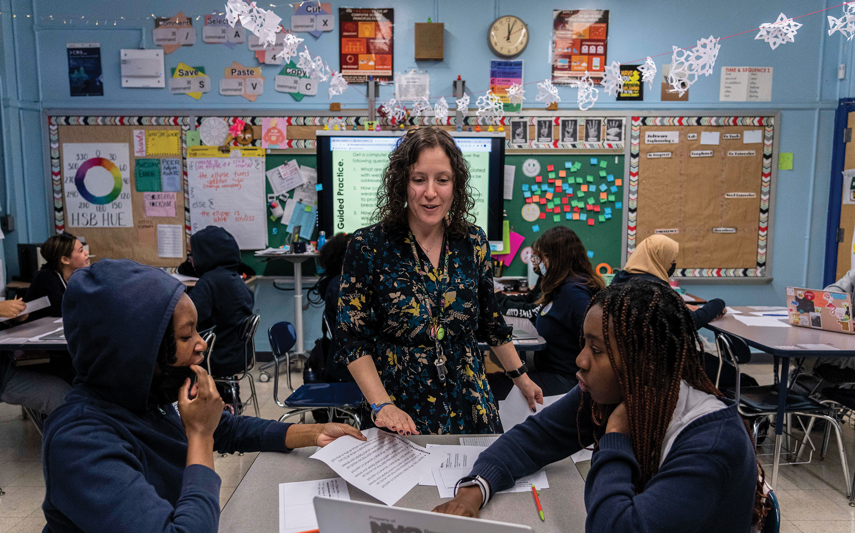 Marisa Shuman, a teacher at the Young Women’s Leadership School of the Bronx in New York, generated a lesson plan using ChatGPT to examine its potential usefulness and pitfalls and to get her students to evaluate its effectiveness and think critically about AI.